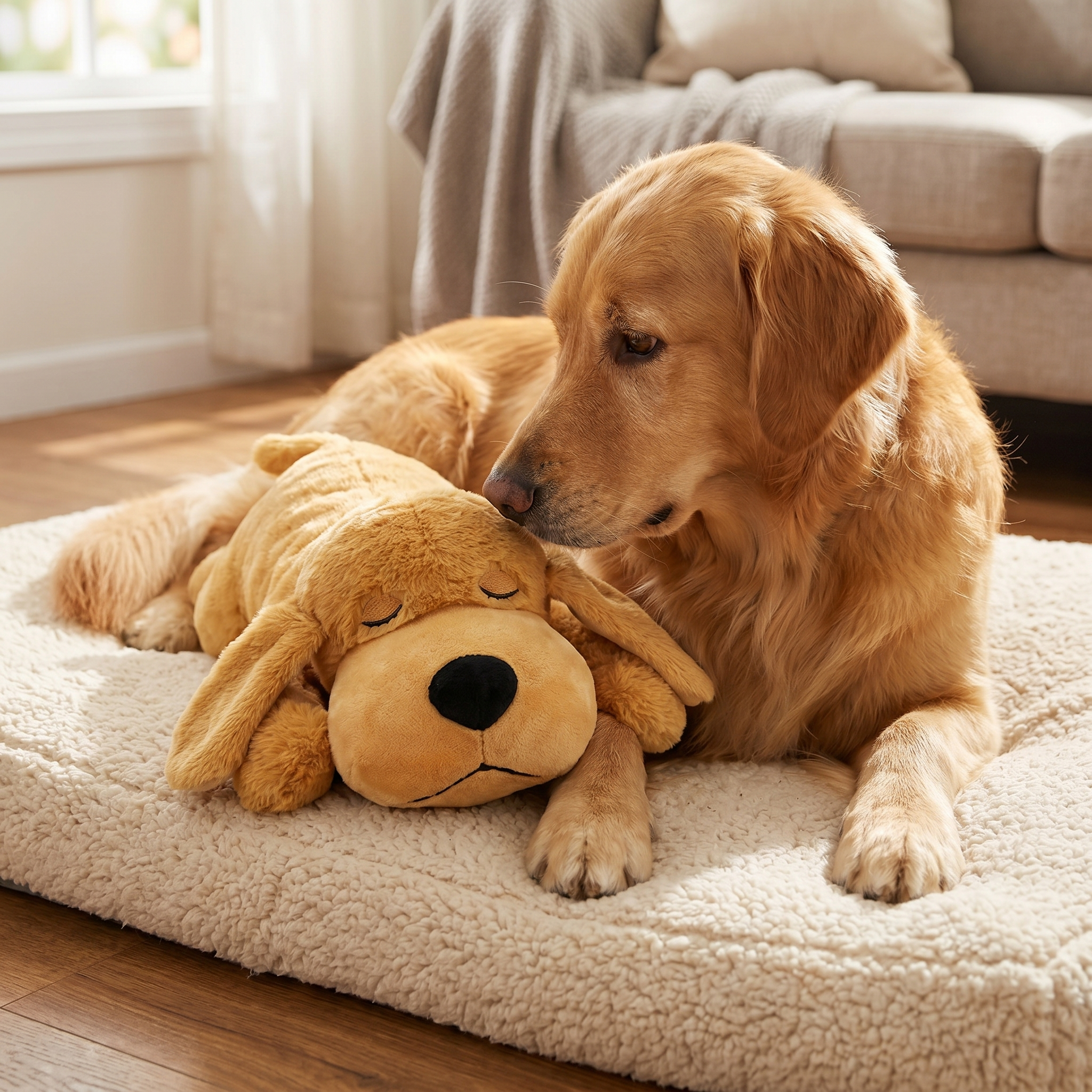 The size of the Hearthbeat next to a real dog